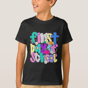 T-shirt Joyeux premier jour d'école professeur prépa enfan