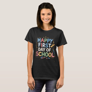 T-shirt Joyeux premier jour d'école Retour à l'école