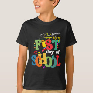 T-shirt Joyeux premier jour d'école retour à l'école ensei