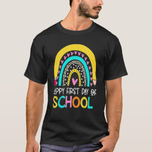 T-shirt Joyeux Premier Jour D'Enfants D'Âge Préscolaire Re