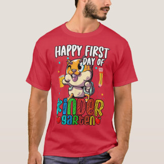T-shirt Joyeux Premier Jour D'Enfants En Maternelle Guinée