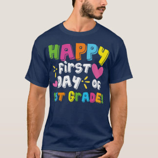 T-shirt Joyeux Premier Jour D'Enseignant De 1Ere Année Ret