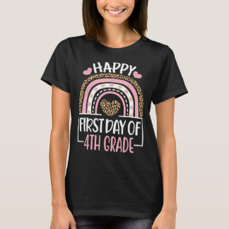 T-shirt Joyeux Premier Jour D'Enseignant De 4E Année Retou