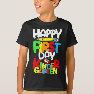 T-shirt Joyeux Premier Jour D'Enseignant De La Maternelle 