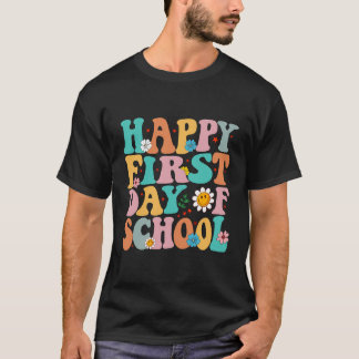 T-shirt Joyeux Premier Jour D'Enseignants Étudiants Retour