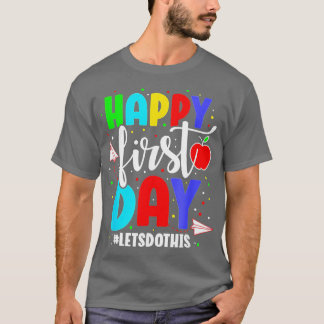 T-shirt Joyeux Premier Jour Faisons Ce Bienvenue À Schoo