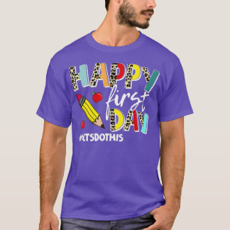 T-shirt Joyeux Premier Jour Faisons Ce Bienvenue À Schoo