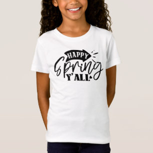 T-Shirt Joyeux Printemps à Tous Typographie Design-49765
