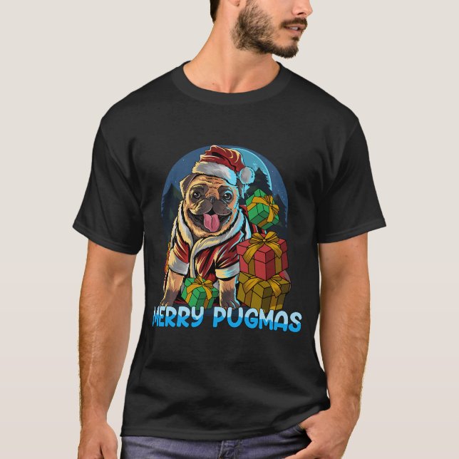 T-shirt Joyeux Pugmas (Devant)