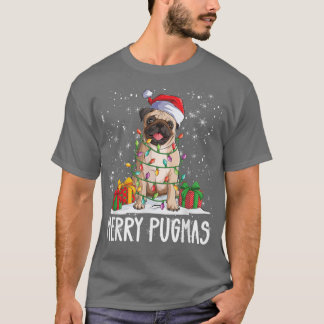 T-shirt Joyeux Pugmas 2022 Carlin Noël Carlin de fête Lov