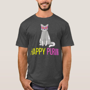T-shirt Joyeux Purim Chat Funny Costume juif vacances