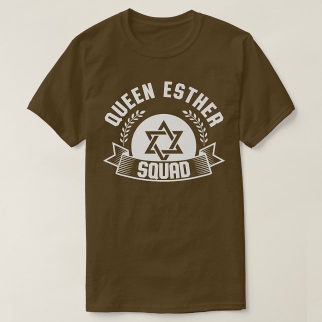 T-shirt Joyeux Purim Costume Idée Queen Esther Squad Juif (Design devant)