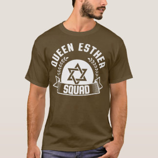 T-shirt Joyeux Purim Costume Idée Queen Esther Squad Juif