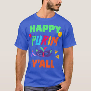 T-shirt Joyeux Purim Y'All Juif Holiday Funny Hamantash C