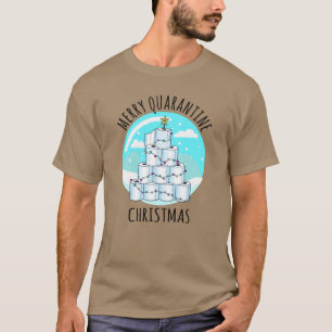 T-shirt Joyeux Quarantaine Arbre de Noël Papier toilette