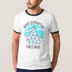 T-shirt Joyeux Quarantaine Arbre de Noël Papier toilette