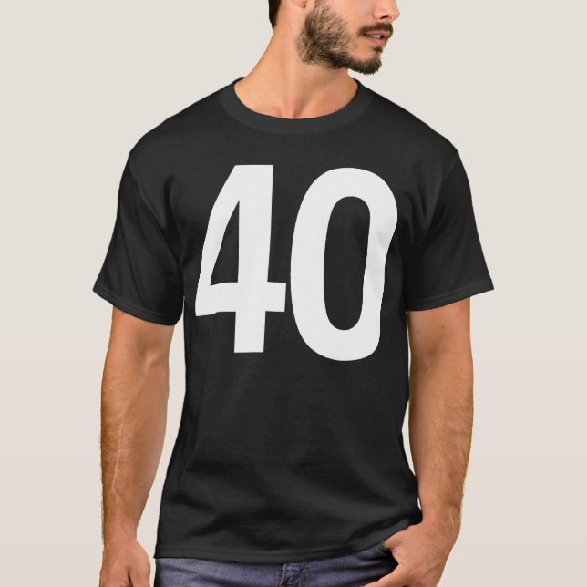 T-shirt Joyeux quarantième anniversaire (Devant)