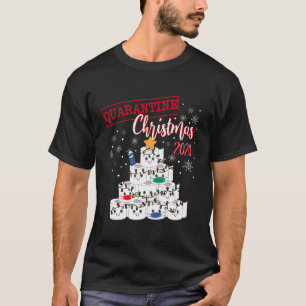 T-shirt Joyeux Quarantine Noël 2020 Funny Xmasque Toilet