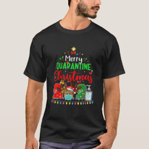T-shirt Joyeux Quarantine Noël 2021 Reindeer Funny Fam