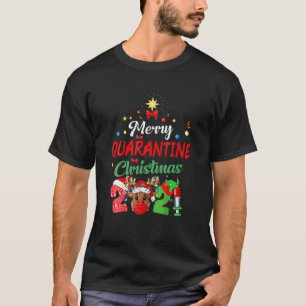 T-shirt Joyeux Quarantine Noël 2021 Reindeer Funny Fam