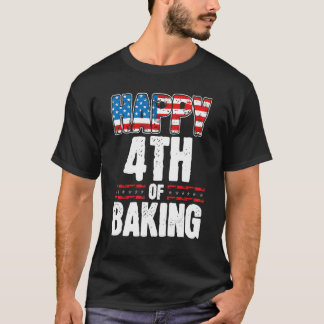 T-shirt Joyeux Quart De La Cuisine Juillet Quatrième Baker