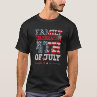 T-shirt Joyeux Quatre Juillet 2022 Célébration en famille