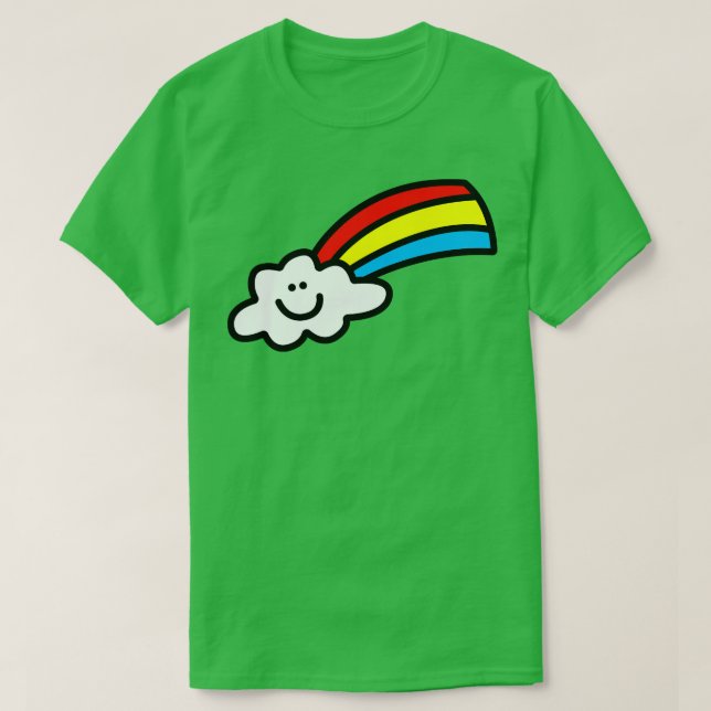 T-shirt Joyeux Rainbow Cloud (Design devant)