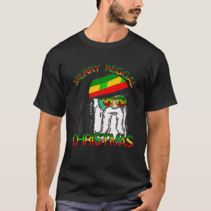 T-shirt Joyeux reggae Noël Rasta Père Noël Noël Rastafari