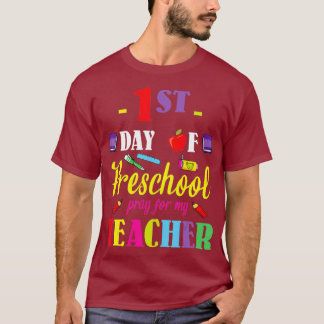 T-shirt Joyeux Retour À L'École 1Er Jour De Prière Pour