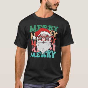 T-shirt Joyeux Retro Super Santa Claus Xmas Team Père Noël