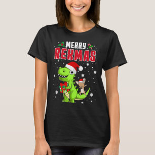 T-shirt Joyeux Rexmas Rex Xmas Dabbing Chihuahua Dino Todd