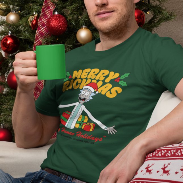 T-shirt Joyeux Rickmas et Joyeuses Fêtes Humaines (Créateur téléchargé)