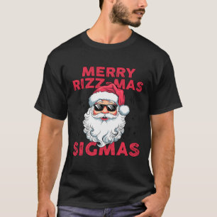 T-shirt Joyeux Rizz Mas Sigmas Funny Père Noël