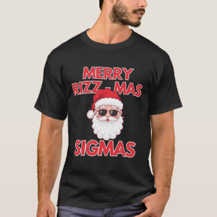 T-shirt Joyeux Rizz Mas Sigmas Noël Rizzmas Drôle Sant