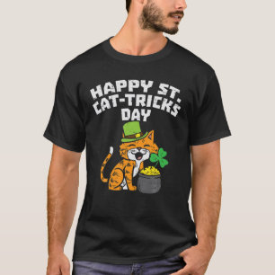 T-shirt Joyeux Saint Cat Day Cat Saint Paddys Saint Patric