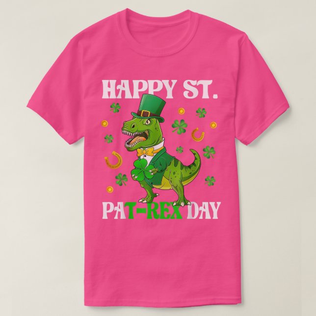 T-shirt Joyeux Saint PaTRe Dinosaur Saint Patrick pour Bo (Design devant)