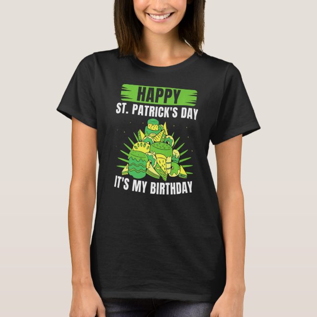 T-shirt Joyeux Saint Patrick C'est mon anniversaire St Pat (Devant)