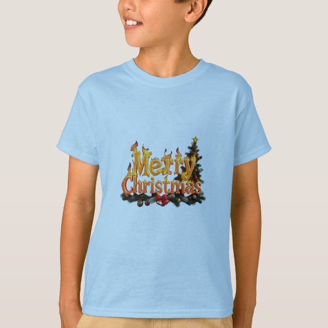 T-shirt Joyeux sapin de Noël (Devant)