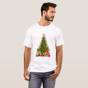 T-shirt Joyeux sapin de Noël avec Star Presents