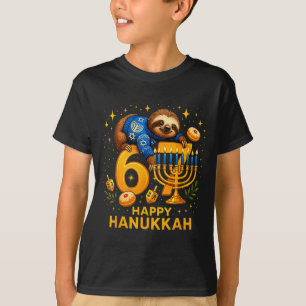 T-shirt Joyeux Six Sept Hanukkah Drôle Mème Menorah Paress