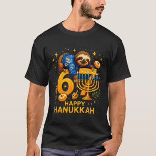 T-shirt Joyeux Six Sept Hanukkah Drôle Meme Menorah Paress