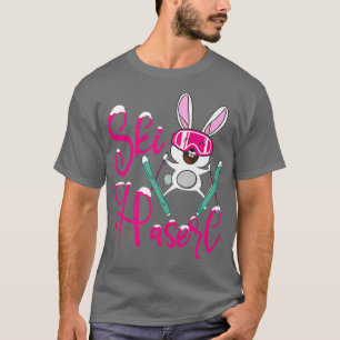 T-shirt Joyeux skieur skibunny ou lapin de pente