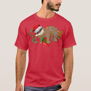 T-shirt Joyeux Slothmas Noël drôle mignonne Sloth