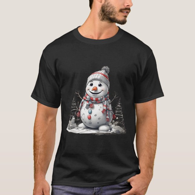 T-shirt Joyeux Snowman Chuckles Tee (Devant)