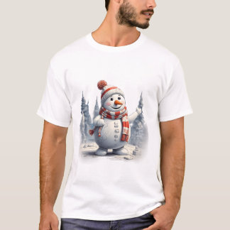 T-shirt Joyeux Snowman Giggles Tee