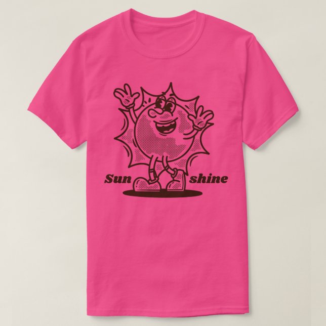 T-shirt Joyeux soleil brille (Design devant)