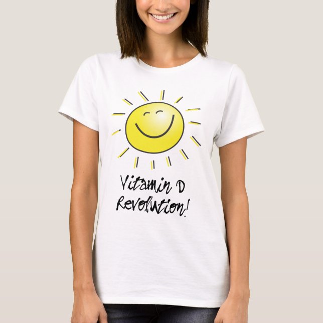 T-shirt Joyeux Soleil, Révolution de la vitamine D (Devant)