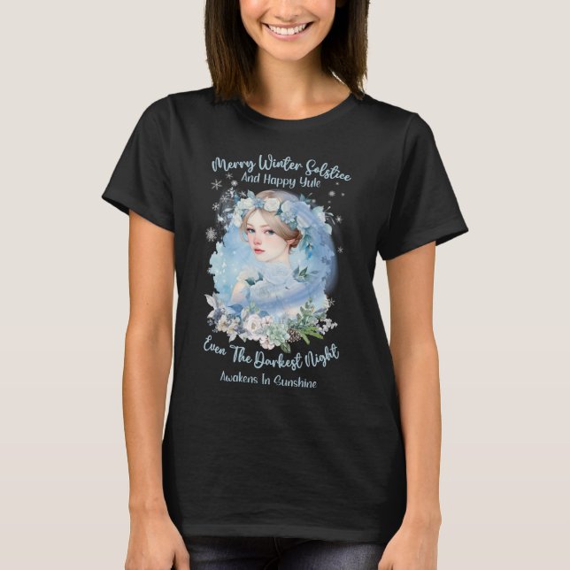 T-shirt Joyeux Solstice D'Hiver Et Joyeuse Yule Princess S (Devant)