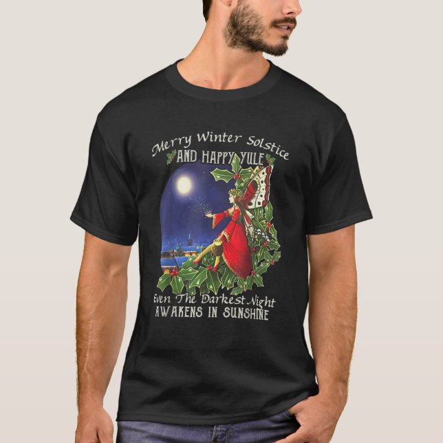 T-shirt Joyeux Solstice D'Hiver Et Joyeux Yule (Devant)