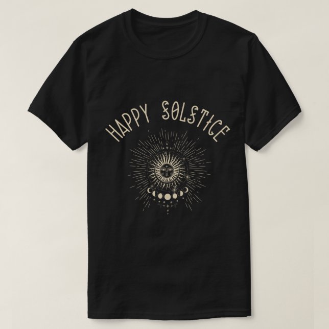 T-shirt Joyeux Solstice Hiver Soleil Vacances Christ Céles (Design devant)